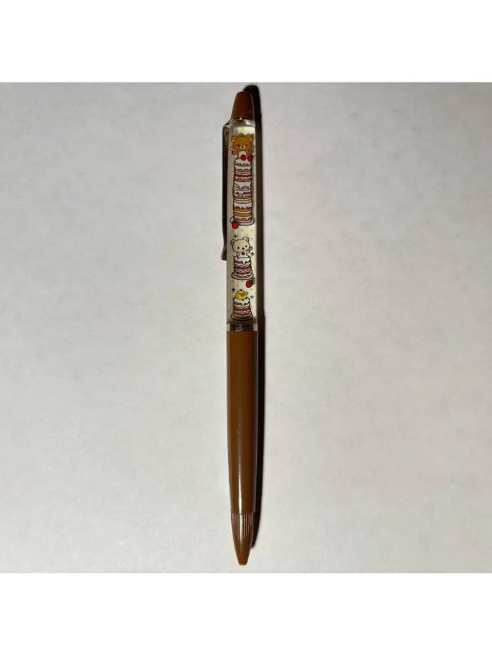 Rilakkuma Brown Bear Floaty Pen Japan Strawberry Shortcake Stack Novelty Collect